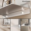 Danpoo Adhesive Floating Shelves for Wall Storage, Metal Wall Shelves,