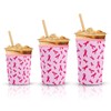 3 Pack Reusable Insulated Thicken Sleeve for Iced Coffee Cup