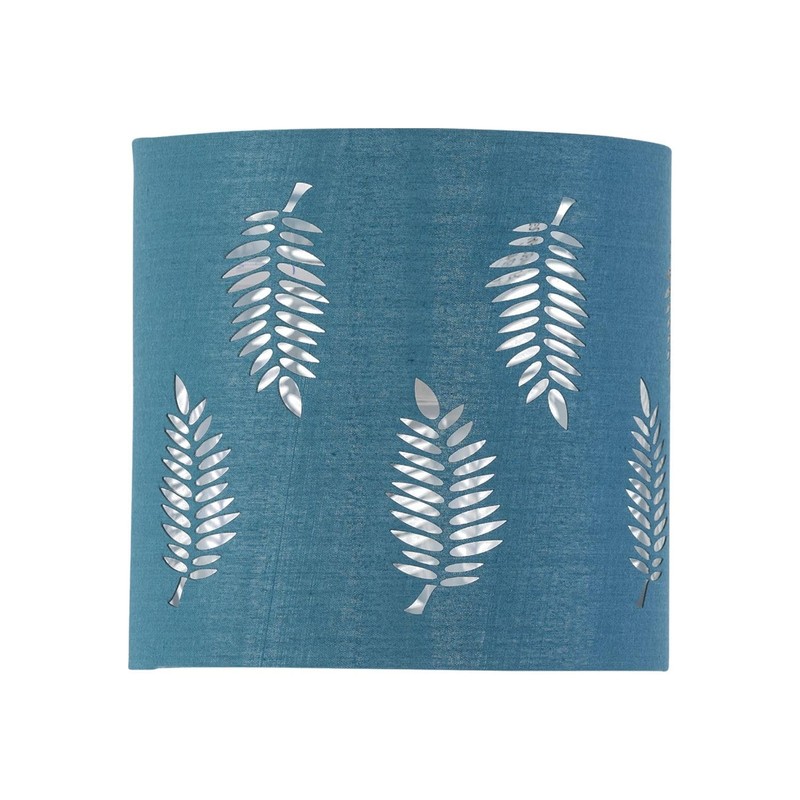 Set of 2 Teal Table Lamp Shades, Lampshades for Table
