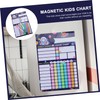 OSALADI 1 Set Magnetic Hanging Reward Chart for Space Dinosaur