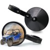 MZS UTV Mirrors Side View Rear Round CNC Black Accessories