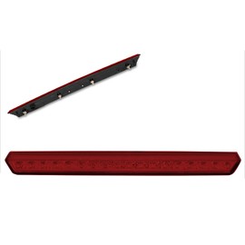 PM PERFORMOTOR Full LED 3rd Third Brake Lights High Mount Stop Lamps Compatible with Chevy Suburban Tahoe 15-20,Red Lens