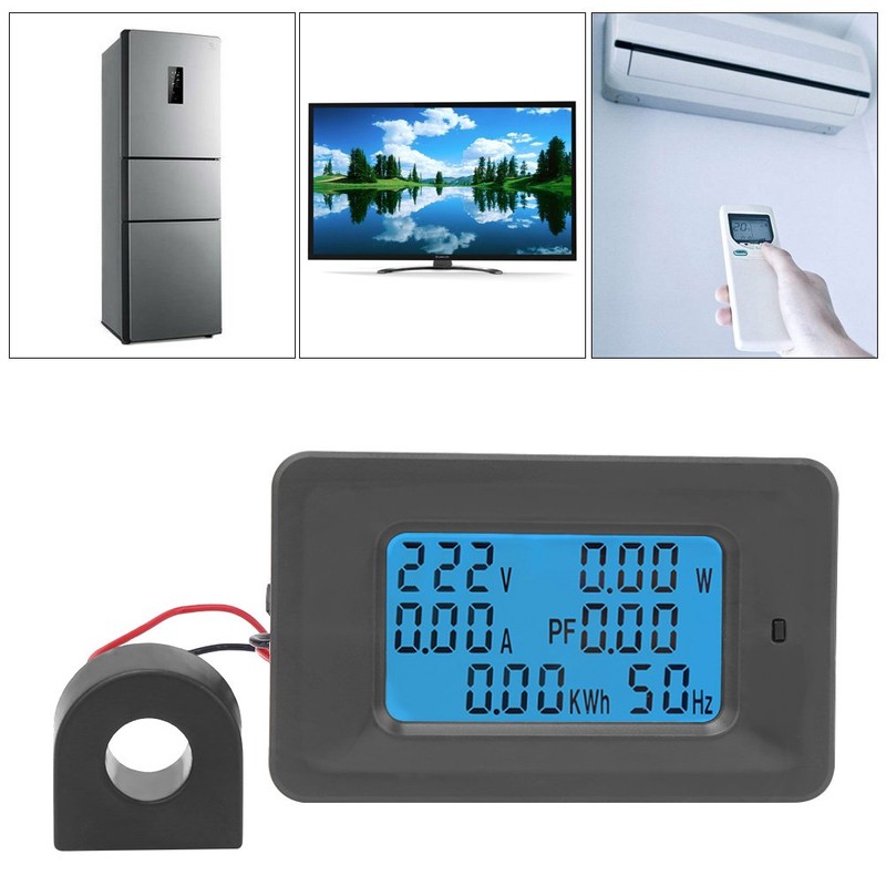 Voltmeter Volt Amp Watt Gauge Meter P06S-100 6 in 1