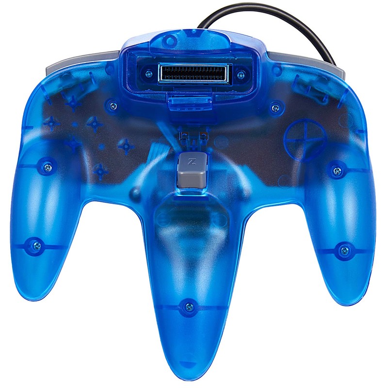 miadore 2 Pack Classic N64 Controllers (Jungle Green/Blue) Bundle with