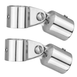 Bimini Top 2 Jaw Slides and 2 Eye End Caps, Bimini Top Hardware, Fits 1 inch /25.4mm OD Round Tube, 316 Stainless Steel