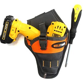 MELOTOUGH Impact Driver Holster Drill Holster for Tools and Drill bits Orange Color