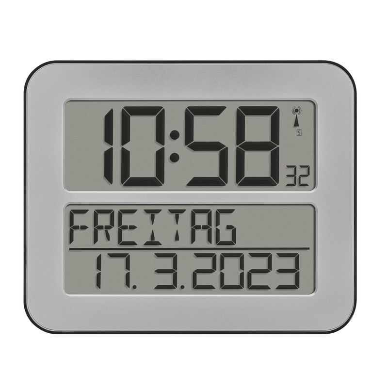 TFA Dostmann 60.4512.01 TimeLine Max Radio-controlled Clock