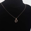 CHOORO Dainty Script Rose Gold Initial Necklace 26 Alphabet Letter