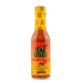Hot Ones Los Calientes Rojo Hot Sauce Made With Natural Ingredients & Spicy Flavors From Smoked Red Jalapeno, Habanero & Apricot, 5 fl oz Bottle (1-Pack)