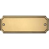 Rectangular Brass Sign with Engraving