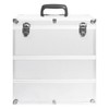SVRCK Elegant Silver Makeup Case for Effortless Organization, Portable with