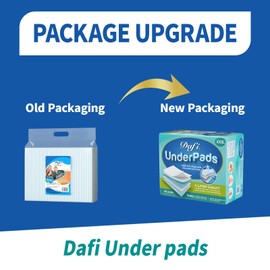 DAFI Disposable Bed Pads Extra Large 30”x 36”(50 Count) Adult Incontinence Underpads, Effective Odor Control Pee Pads, Chucks Pads, Super Absorbent Protection for Elderly, Adults, Baby