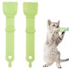 Zuviruoak 2 Pack Cat Strip Feeder, Cat Food Dispenser Spoon,