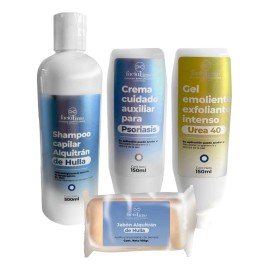 Psoriasis Kit Crema, Jabn, Urea 40 Y Shampoo Alquitran Huya - 
