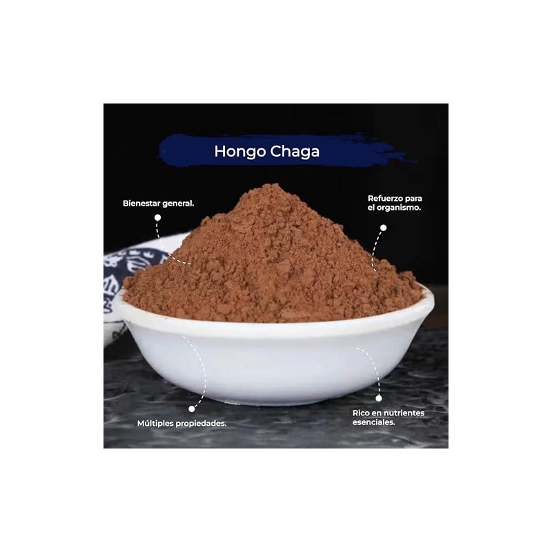 Tgb Superfoods Hongo Chaga Deshidratado Polvo 120 Adaptógeno Superalimento Orgánico
