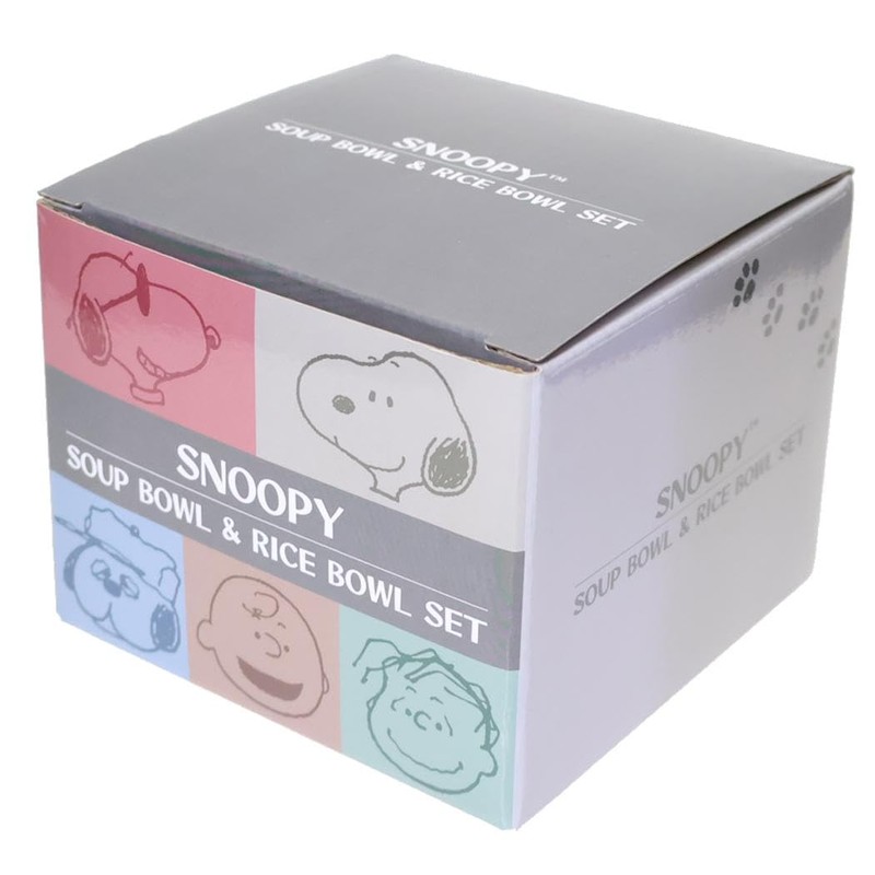スヌーピー 汁椀・茶碗セット チャーリー・ブラウン リラックスタイム