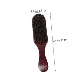 TOVINANNA Natural Bristles Wave Hair Brush Beech Wooden Comb Hair Comb for Women Massage Brush for Drying Styling Black Bristle Random Style