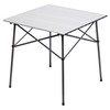 PORTAL Lightweight Aluminum Folding Square Table Roll Up Top 4