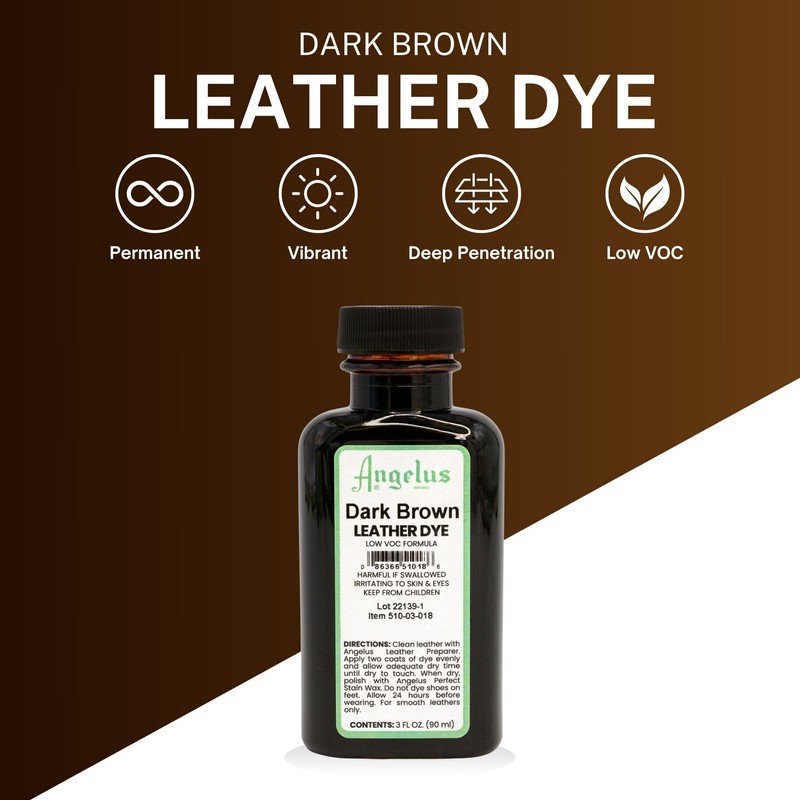 Angelus Leather Dye - Flexible Leather Dye for Shoes, Boots,