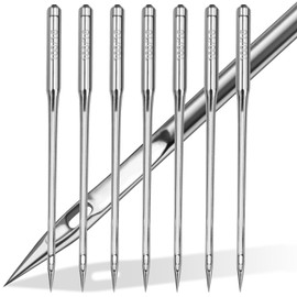 BZHYZKX Universal Sewing Machine Needles - 50 PCS Size 100/16 Heavy Duty Sewing Machine Needles for Leather, Jeans, Canvas, Heavy Fabrics, Compatible with Home Sewing Machine