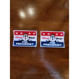 Hamm's New:2 pack of Small Hamm's Bear for President Patches