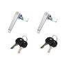 2Pcs Chrome Zinc Alloy Handle Cabinet Cabinet Locks, switchgear, Control