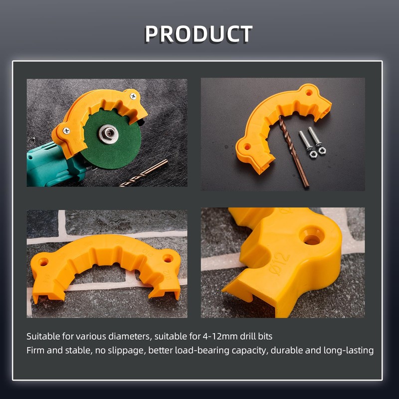 VARKAGE Drill Sharpener for All Bits, Multi-Purpose Drill Grinder, Portable