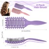 Cepillo Para Cabello Rizado 2 Piezas, Peine Desenredante Antitirones, Cepillo