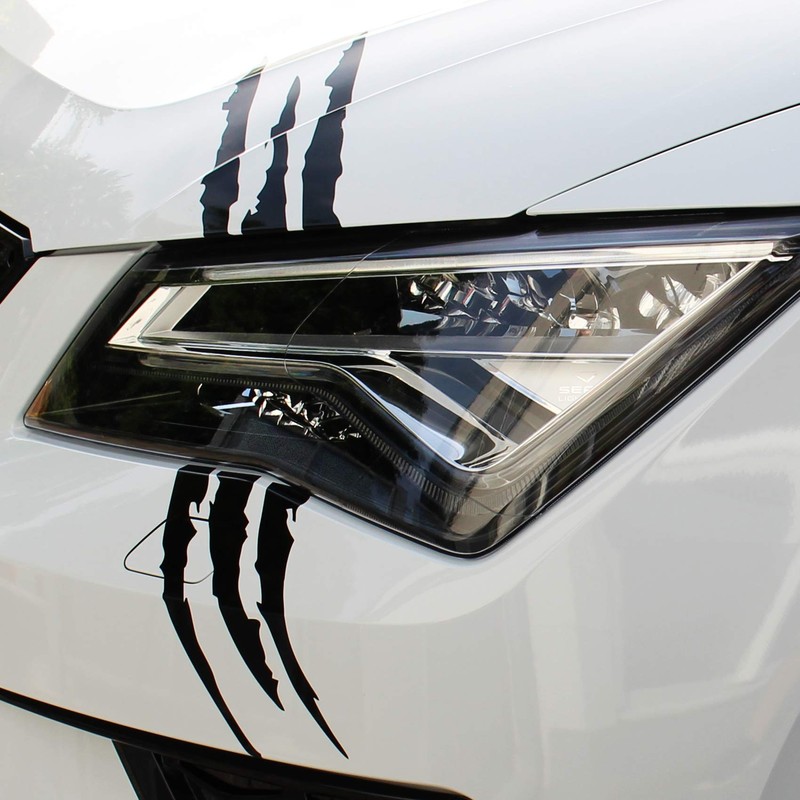 Finest Folia Devil Cut Tiger Claws Sticker Car Truck Black