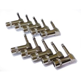 GITAMANI Original Monaural Phone Plug Shielded L-Shaped Switchcraft #226 Same Type Set of 10 GMO-SCJC226x10