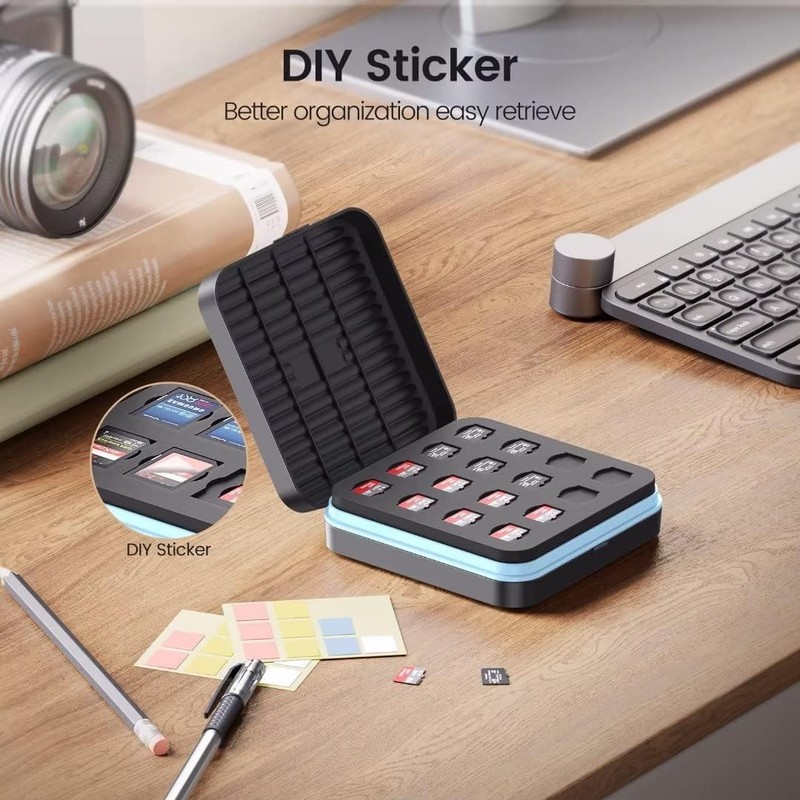 ORICO SD Card Holder, 15 Slot SD Card Memory, can