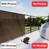 INFRANGE 2.5' x 50' Balcony Privacy Fence Screen Mesh Windscreen
