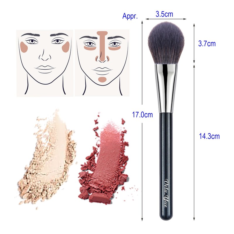 Vela.Yue Setting Powder Brush Face Blush Highlihgt Blender Makeup Brush