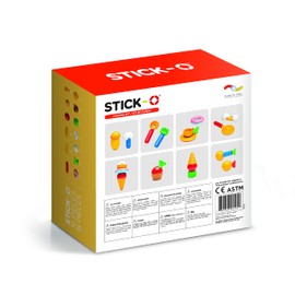 Stick-O Magnetic Building Blocks for Children from 1 Years, Creative Construction Toy, Educational Toy with Magnet, Cooking Friends Set for Girls and Boys, Montessori Toy, 16-Piece Set
