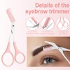 AYVRUOP 1 Stück Schere und 3 Stück Gesichtsrasierer für Frauen,