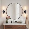 SANTOSTOCK Black Sconces Wall Lighting, Bathroom 2-Light Vanity Light W/Clear