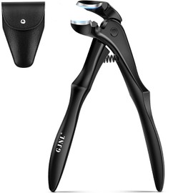 Toe Nail Clippers for Thick Nails for Seniors, Unique Long Handled | Angled Head Toenail Clippers for Thick Toenails for Men with Wide Opening, Large Finger Nail Clippers with Catcher