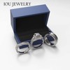 3pc Couples Wedding Ring Sets His And Hers Women Sterling