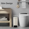 TIPGO Slim Bathroom Trash Can with Lid Soft Close, 6