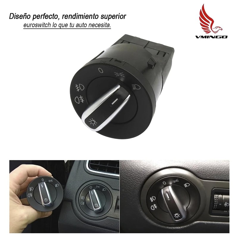Interruptor de Faro Luz Perilla Switch Boton Push On-Off para