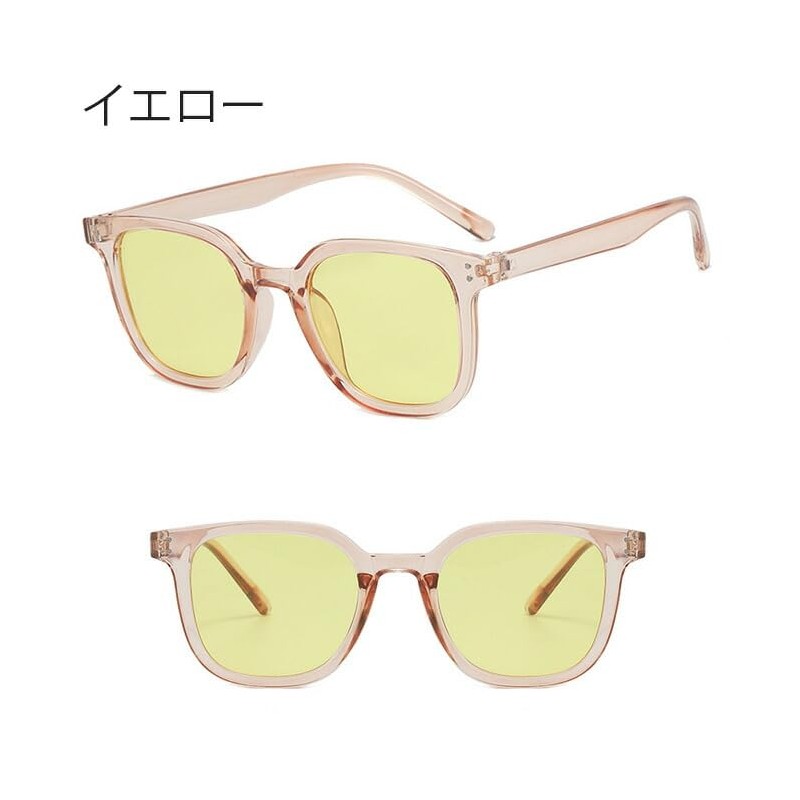 Arcade Wellington Sunglasses, UV Protection, Clear Frame, Stylish, orange