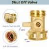 SHOWNEW High Pressure Hose Nozzle, Solid Brass Water Hose Jet