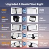 LUTEC 80W 9000LM LED Security Lights Motion Sensor Outdoor Lights,