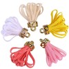 Allazone 200 Pieces Tassel Set 6 Style Bookmark Tassels Handmade