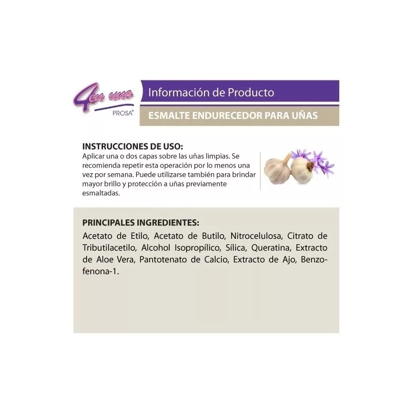 4 en 1 Prosa Endurecedor De Uñas Prosa 4 En