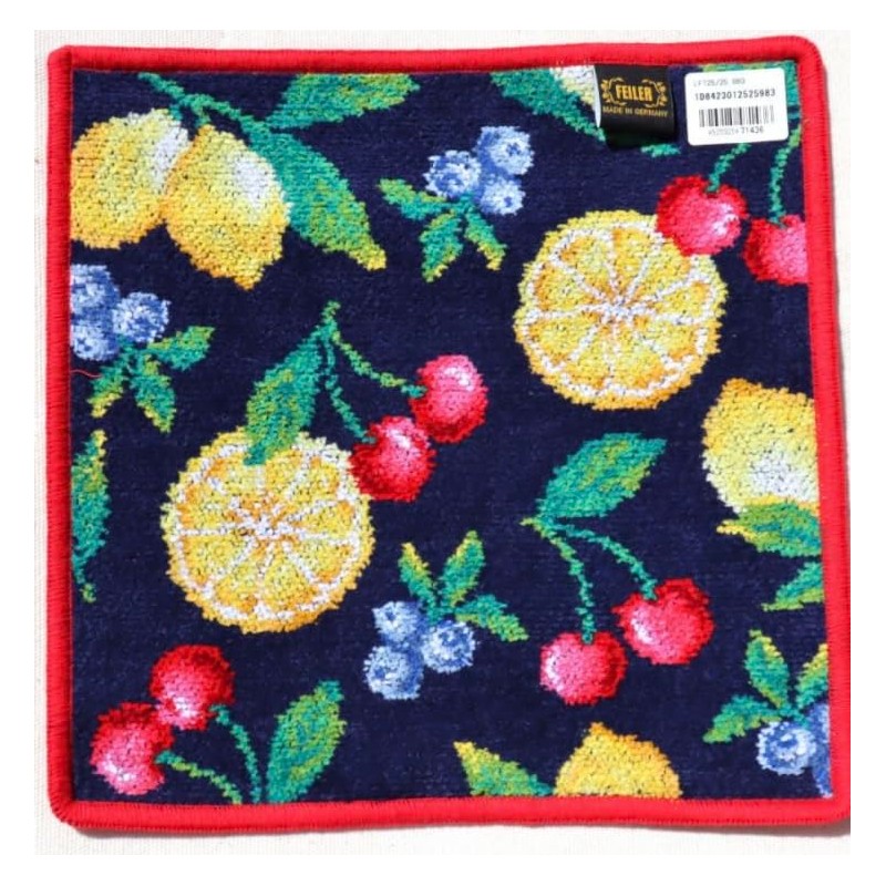 FEILER LA FRUTTA Rafrutta Handkerchief, 9.8 x 9.8 inches (25