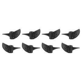 sourcing map 4Set RC Boat Propeller, 2 Blades Propellers 1.9mm Hole Dia 30mm OD CW Clockwise Rotating Drill Propeller for RC Boat, DIY Ship Model, Black