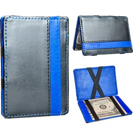 CDDFUNGO Funny First Time Wallet for Children, Birthday Gift for Boys from 7 Years, Cool Minimalist RFID Wallet Christmas for Son Nephew Teenager Valentine's Day Gift, darkblue, Minimalist