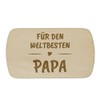 Breakfast Board with Engraving, Bester Papa, Durable Wooden Board in