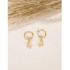 Mameloly Cowboy Boot Earrings Dangle 14K Gold Plated Cowgirl Hoop
